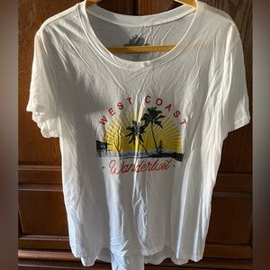 White West Coast Wanderlust T-Shirt